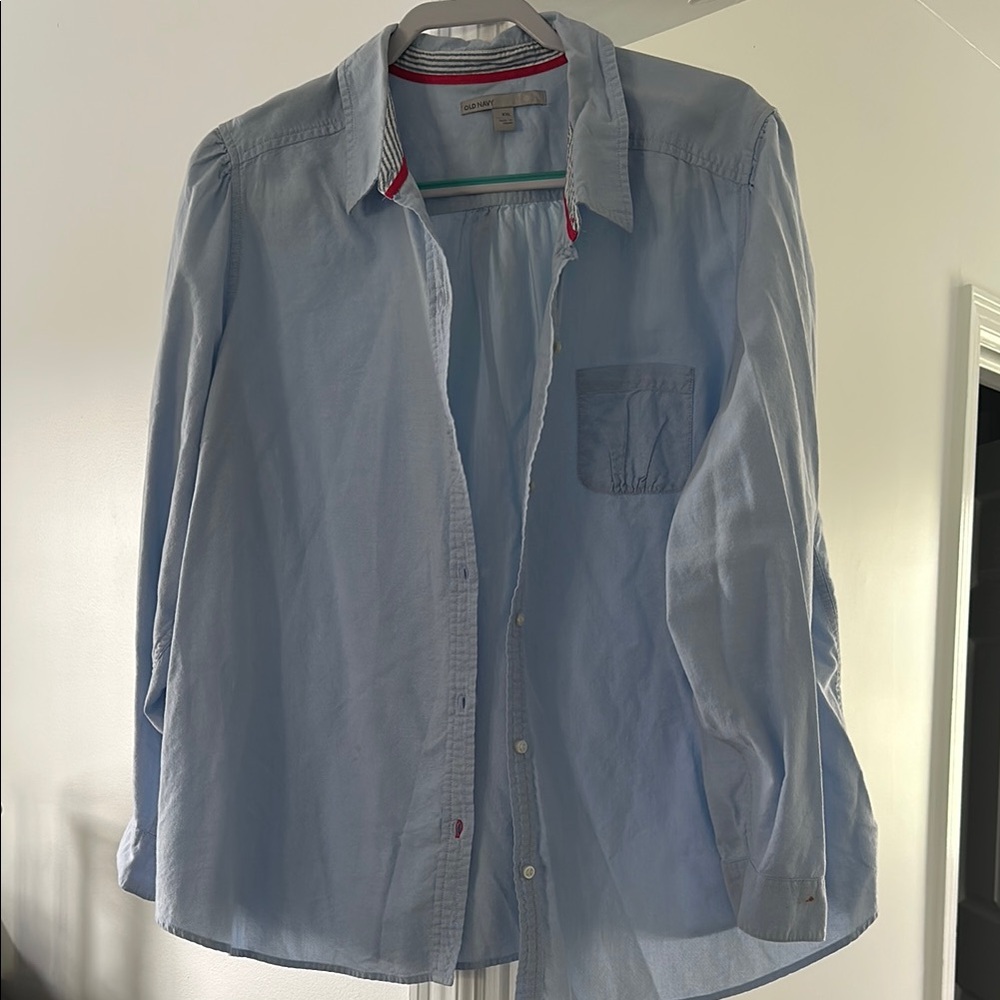 Old Navy Light Blue Button-Up Shirt
